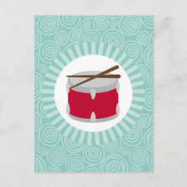 Carte Postale Fun Fun Turquoise Swirl Music