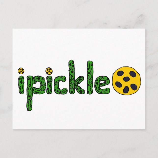 Carte Postale Fun ipickleball design (Devant)