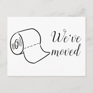 Carte Postale Fun Moving Home Nouvelle adresse