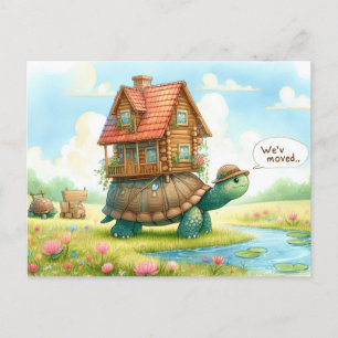 Carte postale Fun New Address