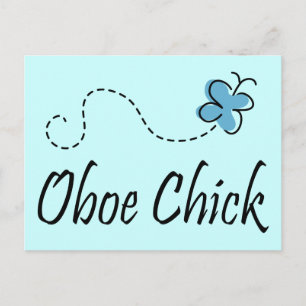Carte postale Fun Oboe Chick Music