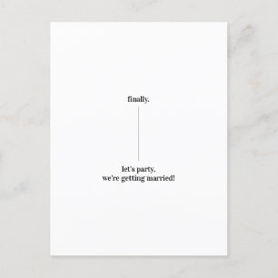 Carte Postale Fun Quirky Design Enregistrer la date Mise à jour 