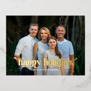 Carte postale Fun Swash REAL FOIL Modern Holiday C