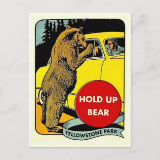 Carte Postale Fun Vintage Parc Yellowstone