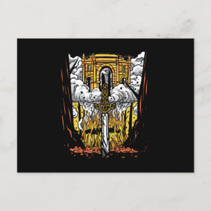 Carte Postale Funérailles viking