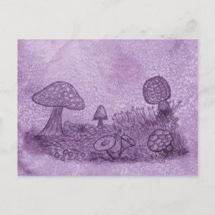 Carte Postale Fungi Meadow