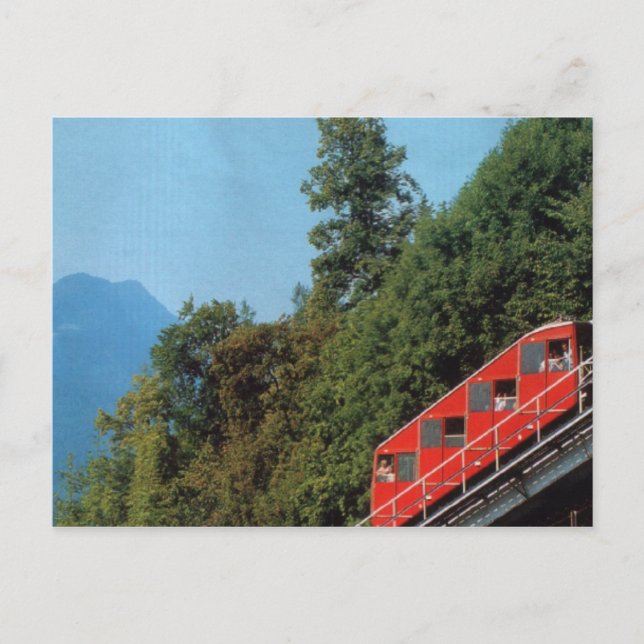 Carte Postale Funiculaire de Harder Kulm, Interlaken 1 (Devant)