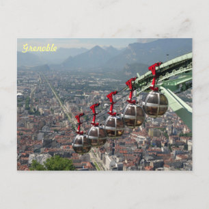 Carte Postale Funiculaire Sur Grenoble, France.