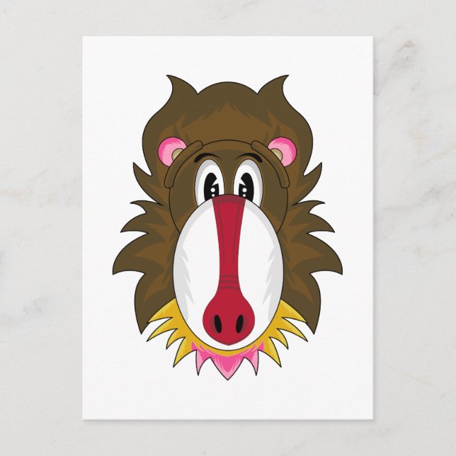 Carte postale Funky Baboon (Devant)