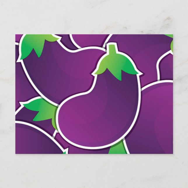 Carte Postale Funky eggplant (Devant)