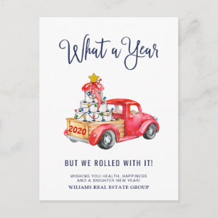 Carte Postale Funky What a Year Christmas Corporate