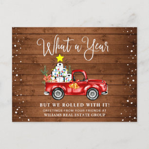 Carte Postale Funky What a Year Christmas Corporate