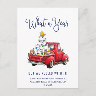 Carte Postale Funky What a Year Christmas Corporate