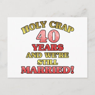 Carte Postale Funny 40e anniversaire