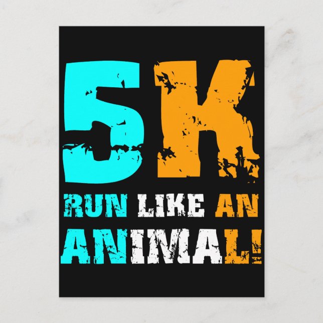 Carte Postale Funny 5K (Devant)