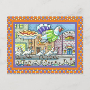 CARTE POSTALE FUNNY BIRDS, TURQUIE DAY PARADE HÉLIUM BALLOONS