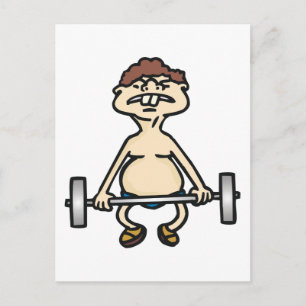 Carte Postale Funny Bodybuilder