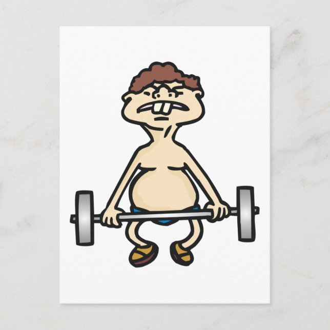 Carte Postale Funny Bodybuilder (Devant)