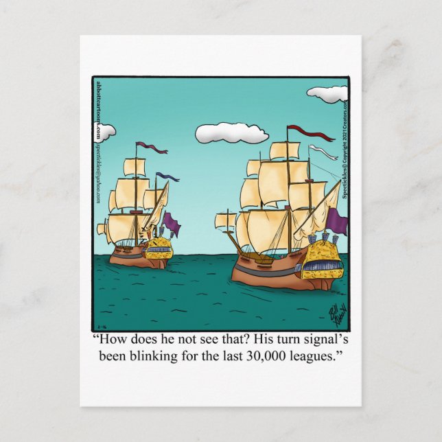 Carte Postale Funny Bon Voyage (Devant)