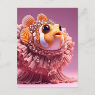 Carte Postale Funny ClownFish Mode