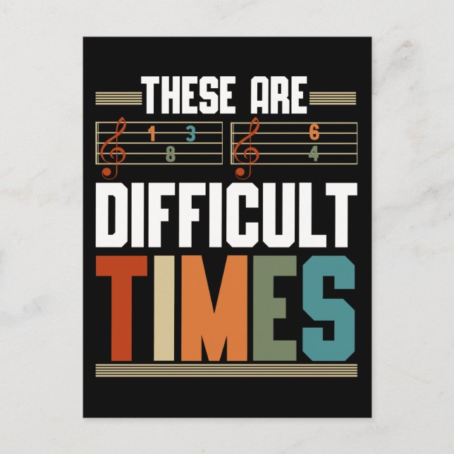 Carte Postale Funny Composer Humour Notes musicales (Devant)