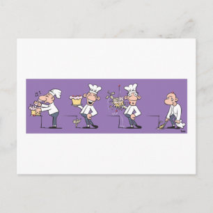 Carte Postale Funny cook