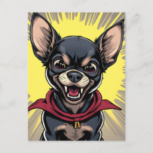 Carte Postale Funny Crazy Chihuahua