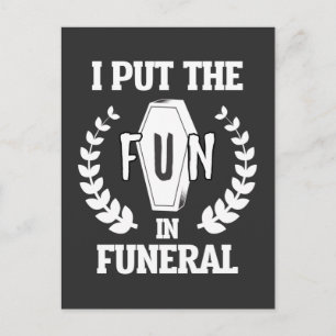 Carte Postale Funny Directeur funéraire Humour Mortuaire mortici