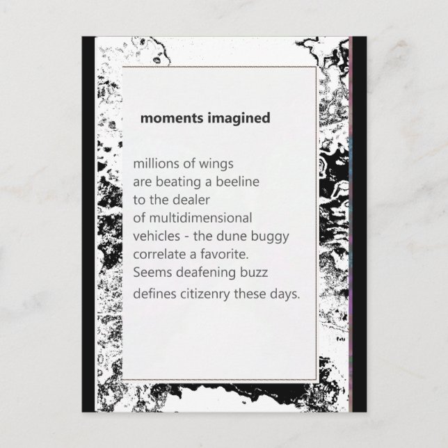 Carte Postale Funny Farm Poem Card #12 (Devant)