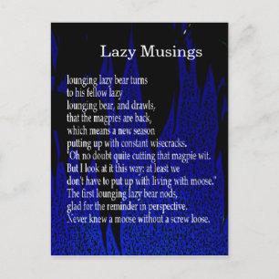 Carte Postale Funny Farm Poem Card #7