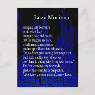 Carte Postale Funny Farm Poem Card #7