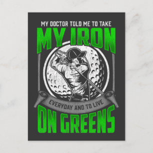 Carte Postale Funny Golf Course Devis Golf Player Humour