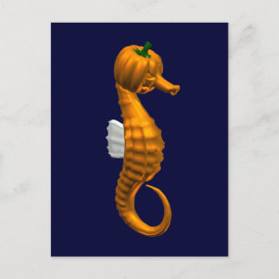 Carte Postale Funny Halloween Seahorse