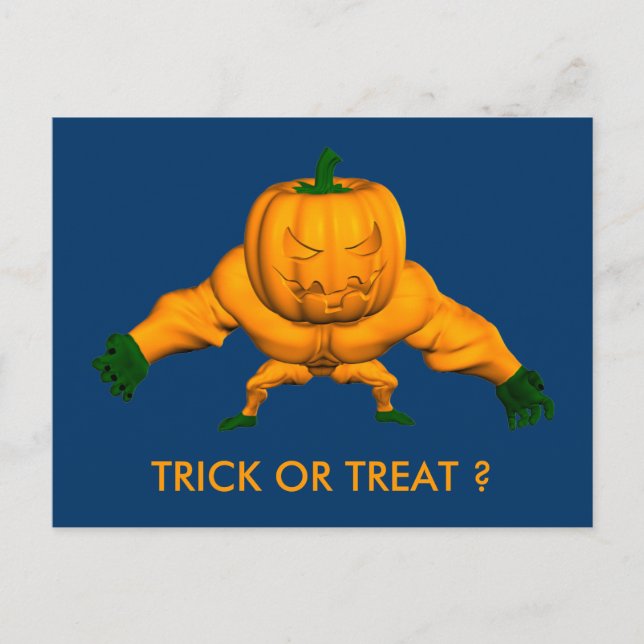Carte Postale Funny Halloween Wrestler (Devant)