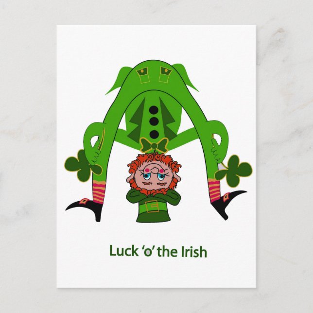 Carte Postale Funny Leprechaun (Devant)