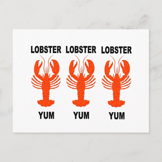 Carte Postale Funny lobster (Devant)