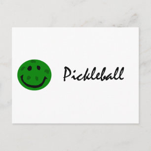 Carte Postale Funny Pickleball Green Face