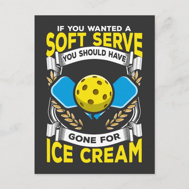 Carte Postale Funny Pickleball Player Servez Sport Sarcastique (Devant)