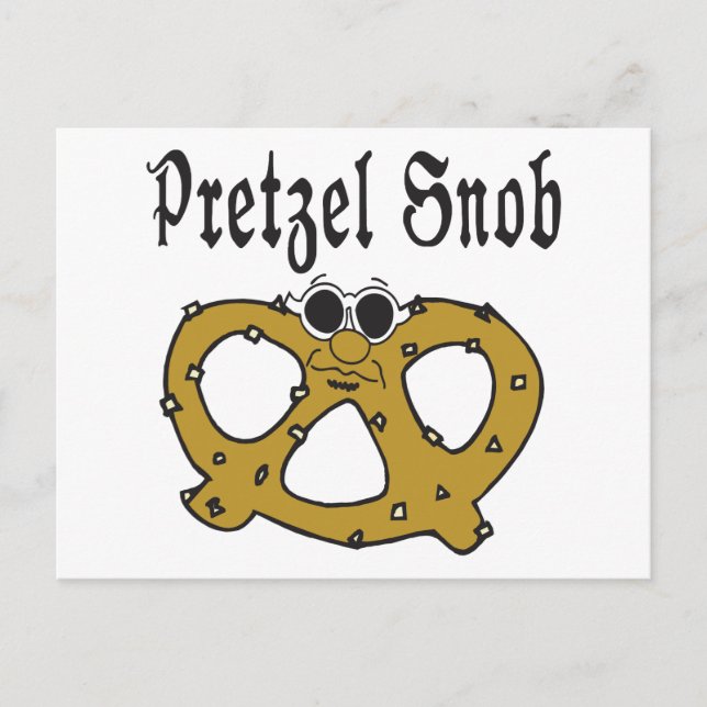 Carte Postale Funny Pretzel Snob (Devant)