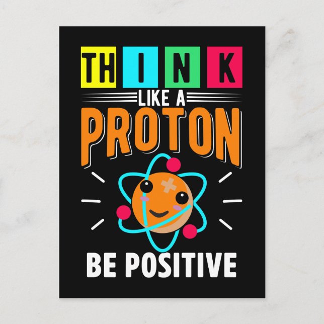 Carte Postale Funny Proton Humour Physicist Science (Devant)