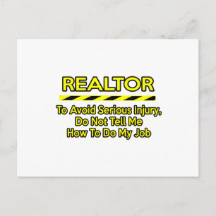 Carte Postale Funny Realtor .. Ne me le dis pas