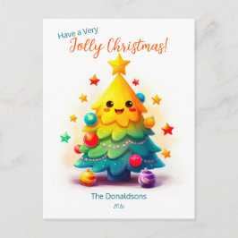 Carte postale Funny Tree Christmas