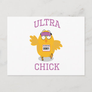 Carte Postale Funny Ultra Chick Runner