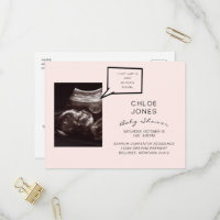 Funny Ultrasound Baby shower rose Invitation
