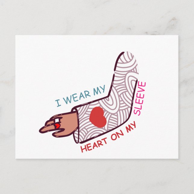 Carte Postale Funny Valentine's Day Love Pun Lovecore Esthétique (Devant)