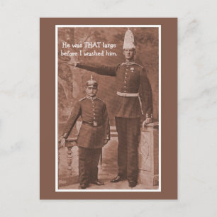 Carte Postale Funny vintage personnalisable militaire
