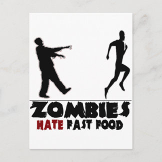 Carte Postale Funny Zombies Restauration rapide
