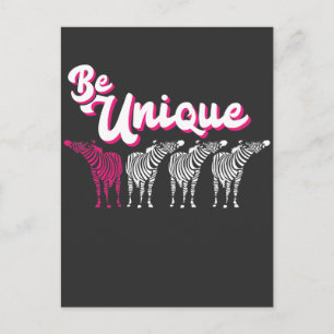 Carte Postale Funny Zookeeper Safari Zebra zoo animal costume