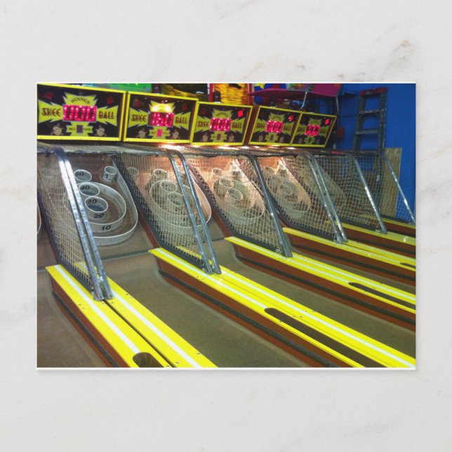 Carte Postale Funtown Pier Seaside Skee Ball (Devant)