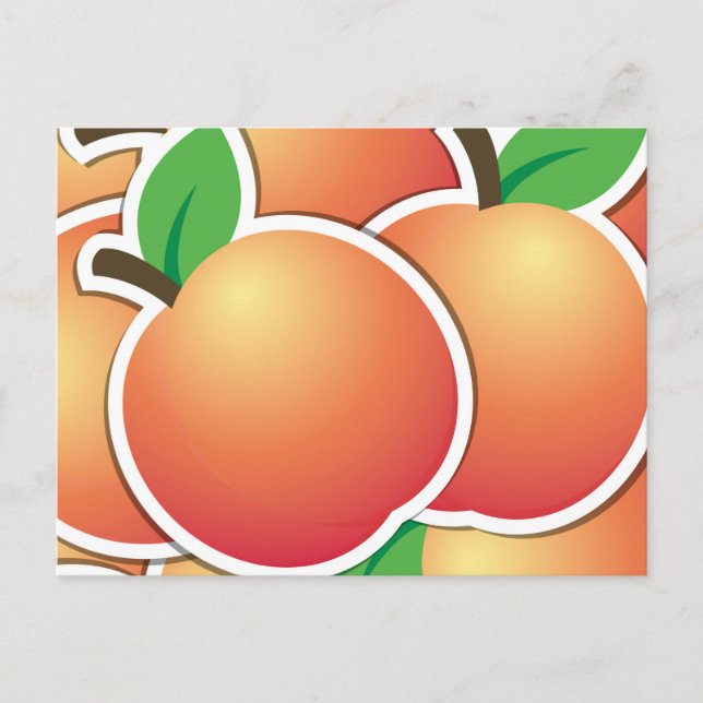 Carte Postale Funy peach (Devant)